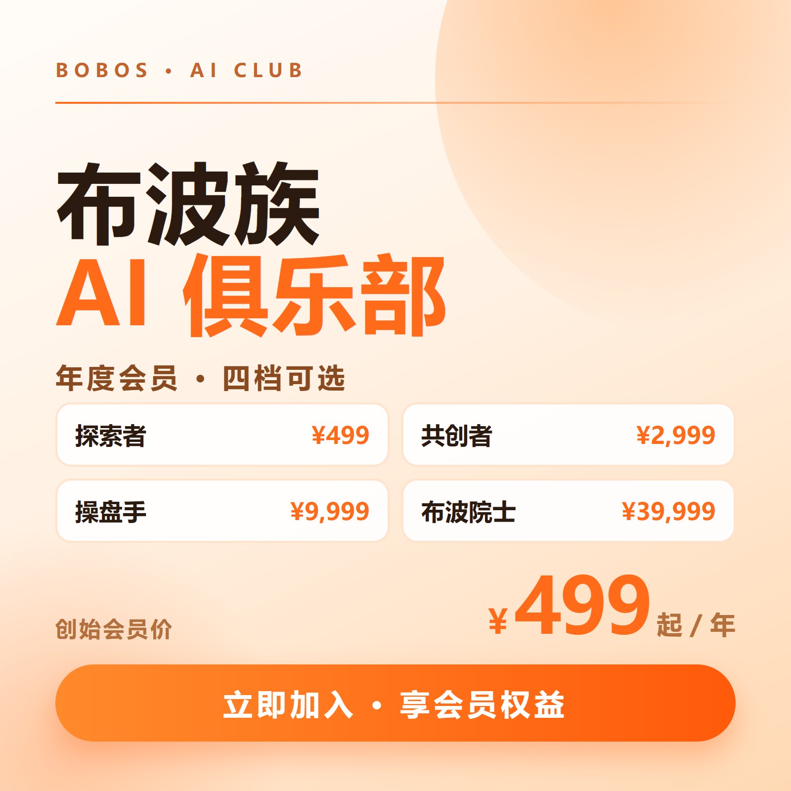 布波族AI俱乐部·年度会员