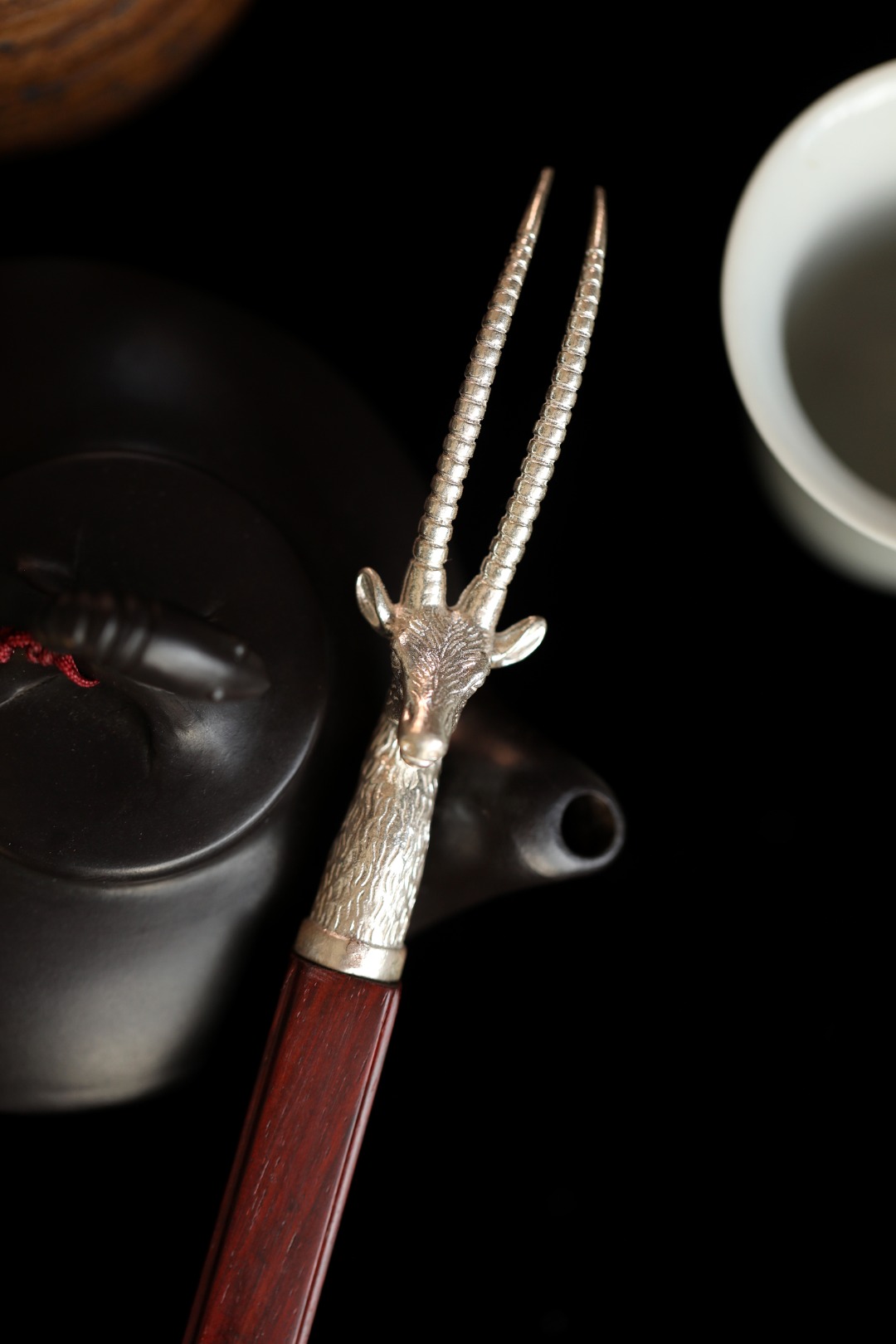 小叶紫檀【羚羊】茶针