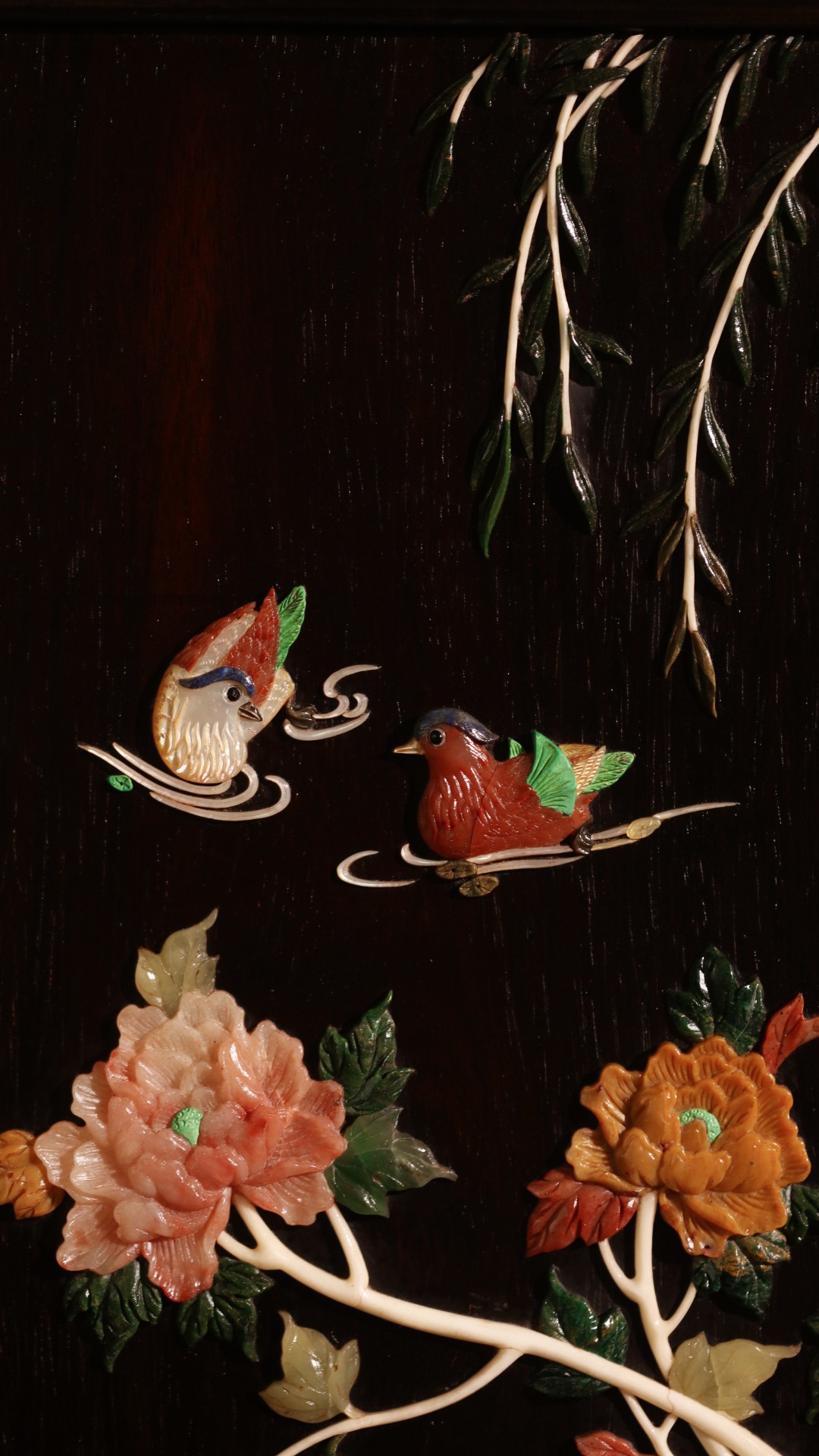 酸枝x百宝嵌【富贵有喜】顶箱柜