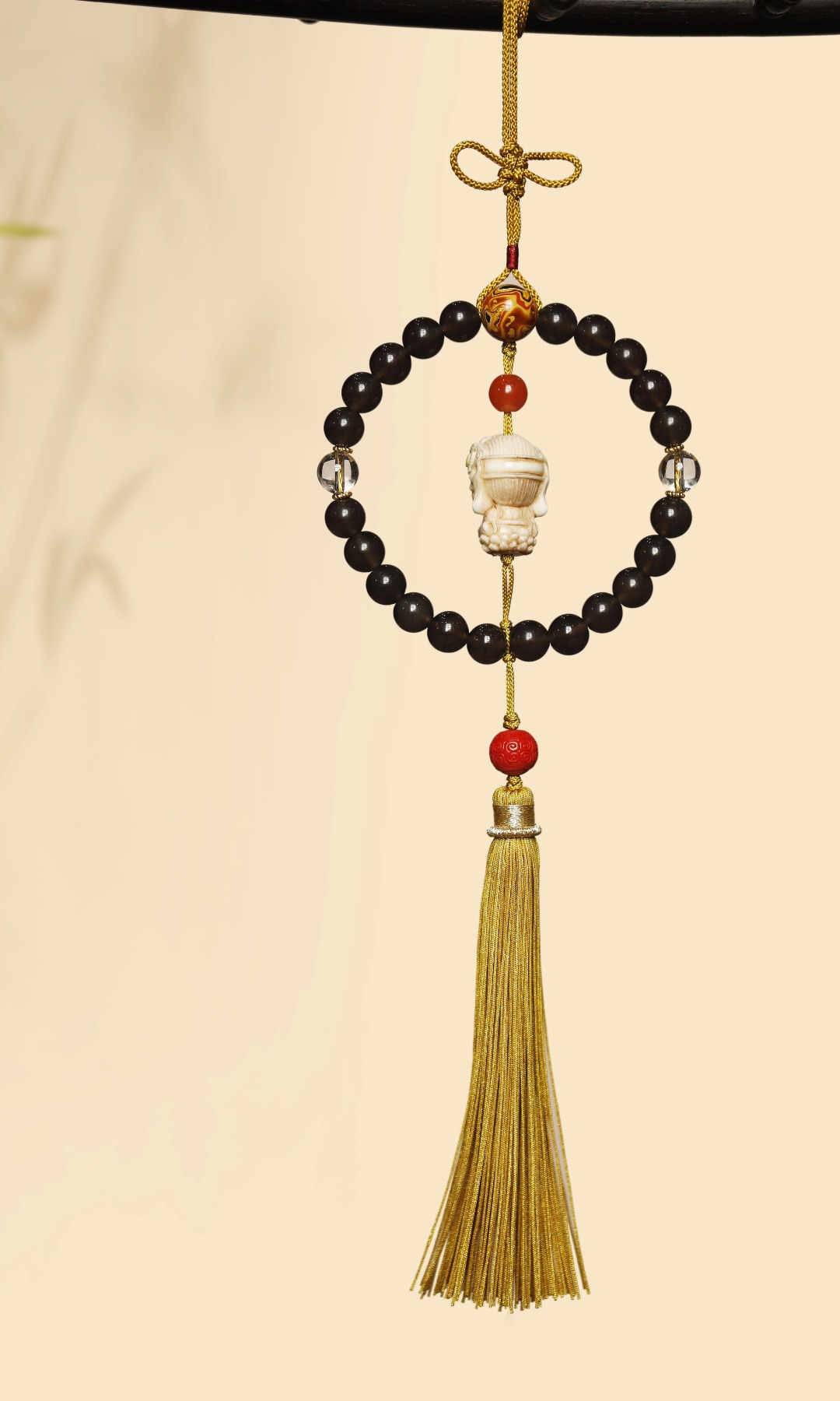 鹿角根付 | 花旦美人 挂件