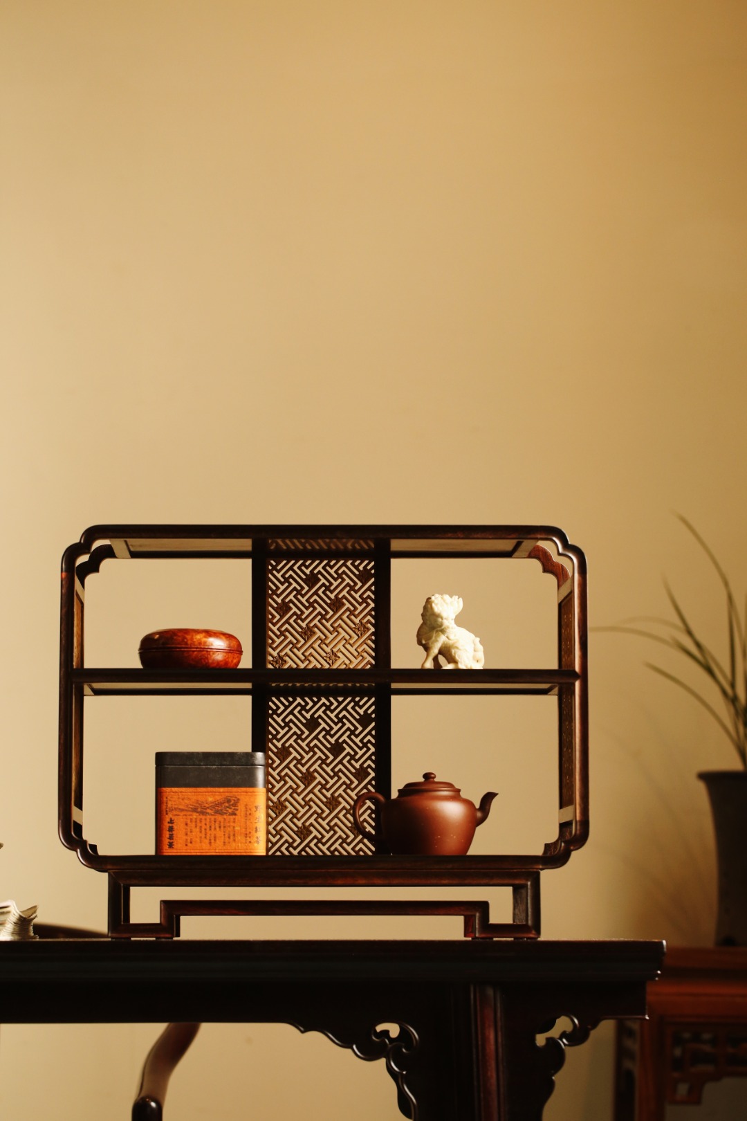 大红酸枝x楠木【景轩】茶架