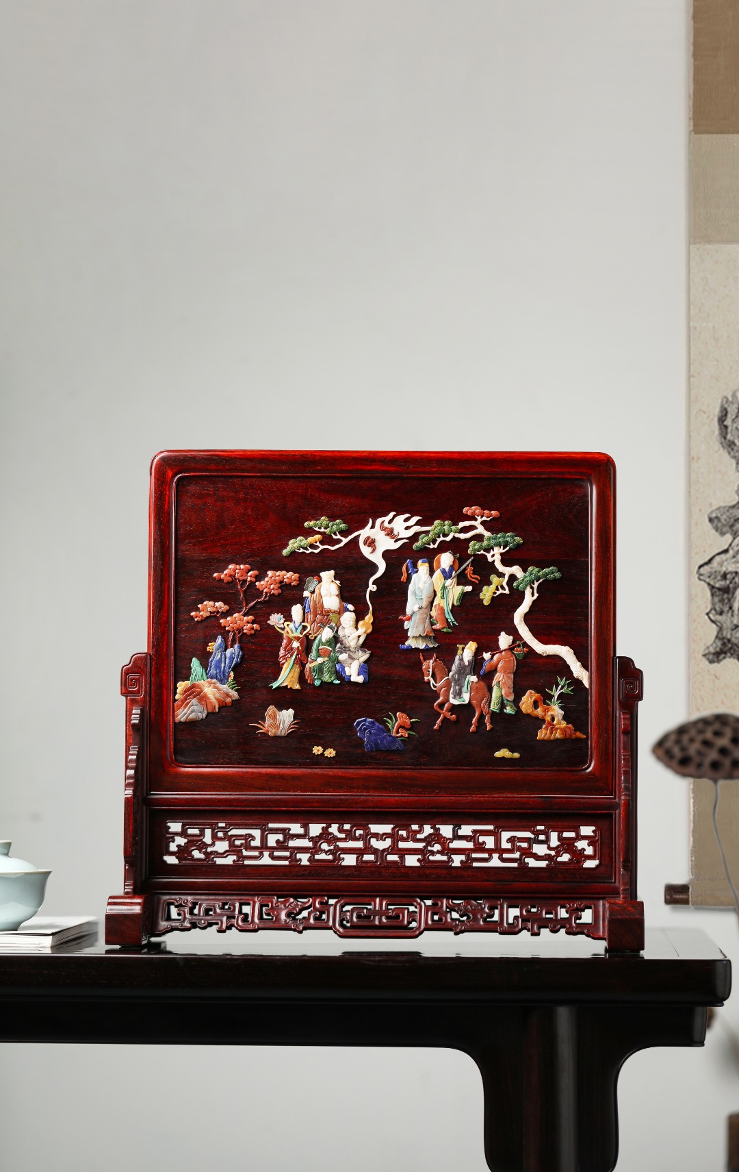 『八仙祝寿』插屏
