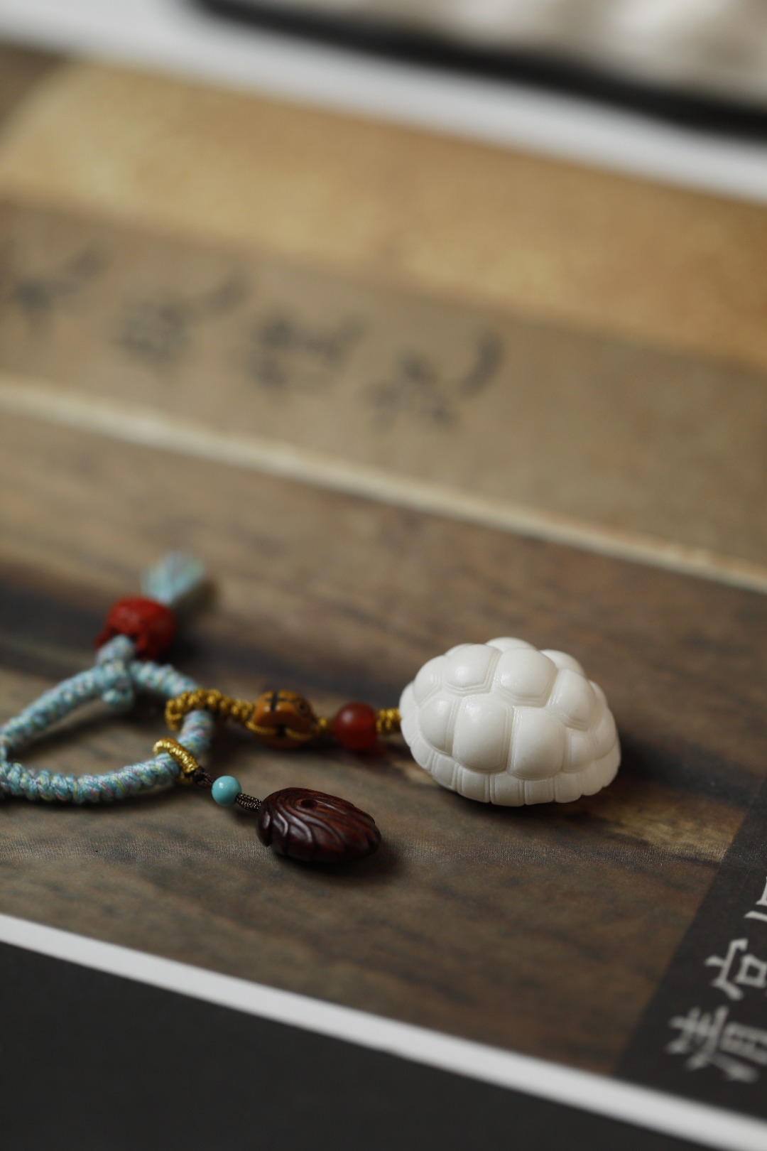 鹿角【富甲天下】挂件 钥匙扣
