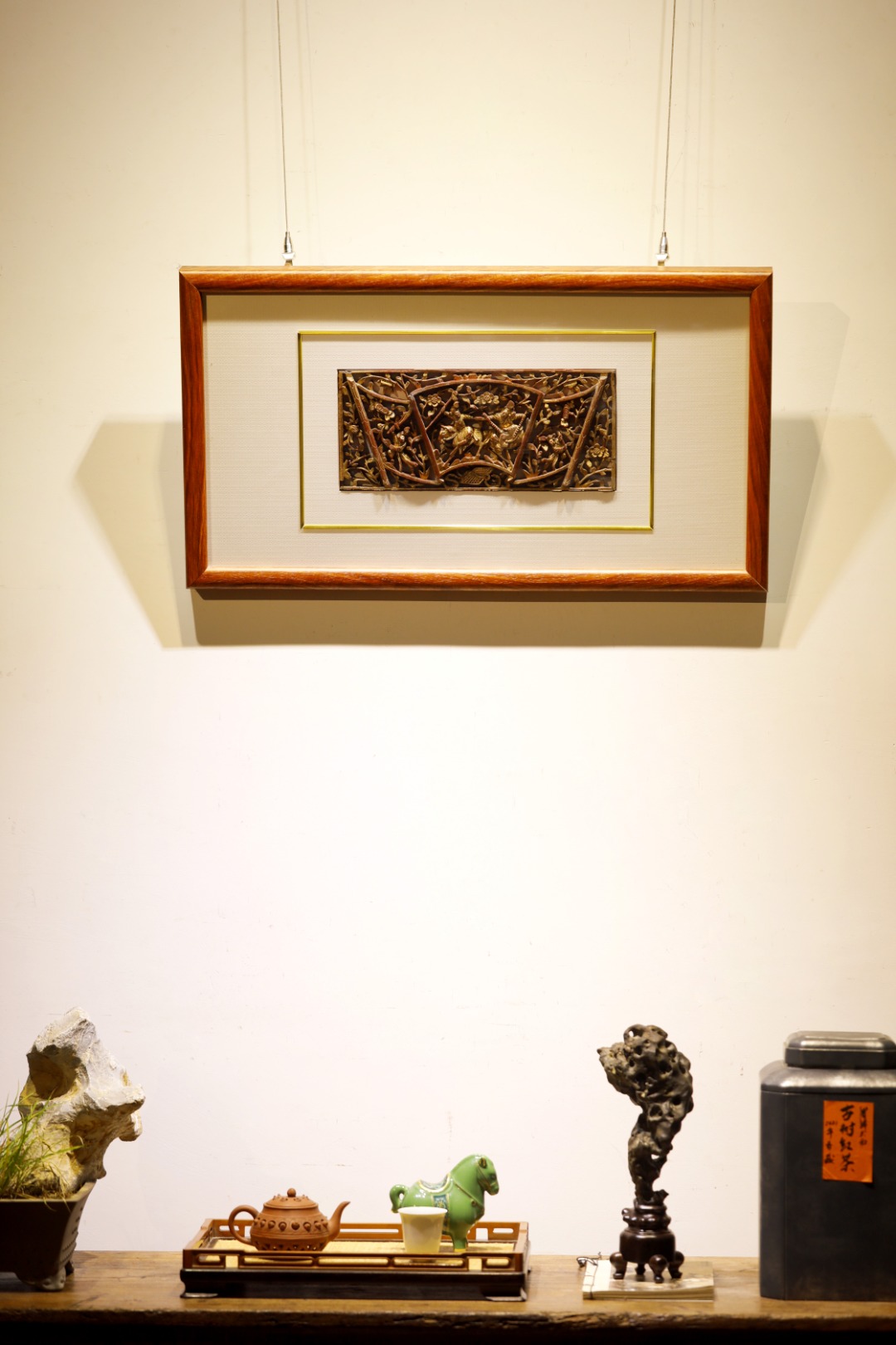 老物件 | 老花板挂屏
