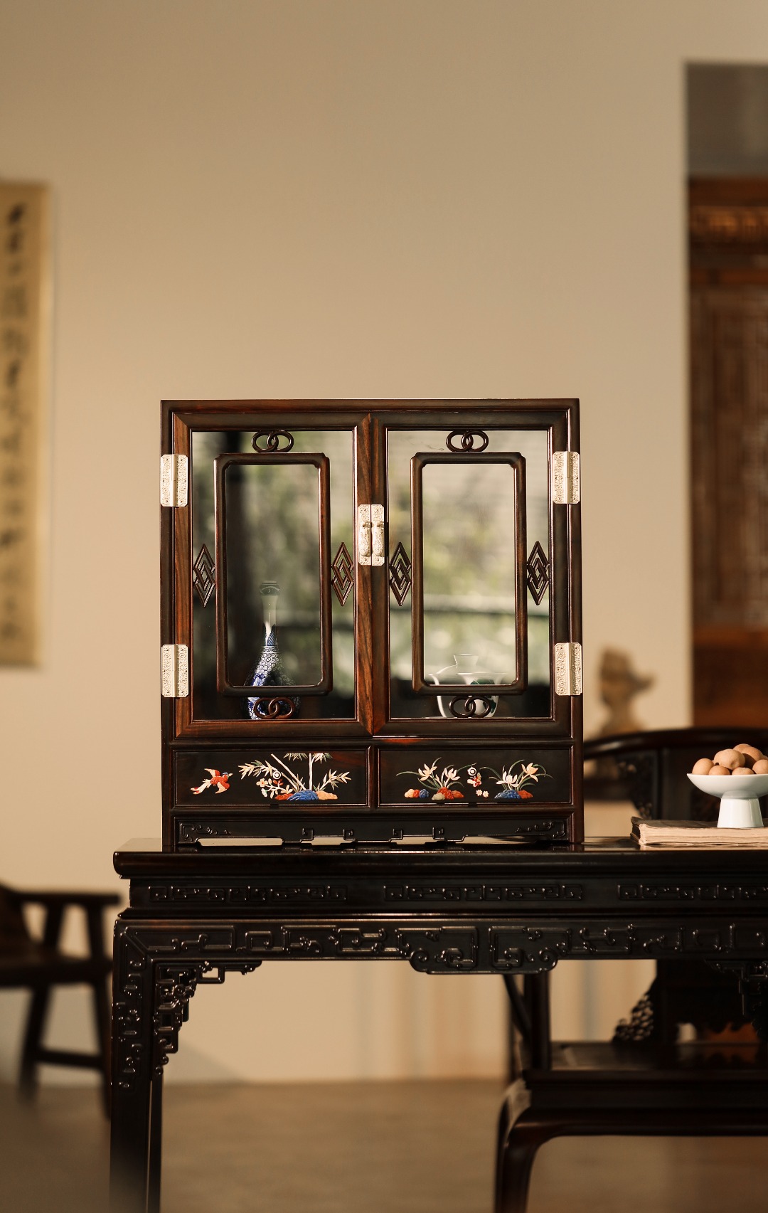 酸枝x百宝嵌 | 博古柜
