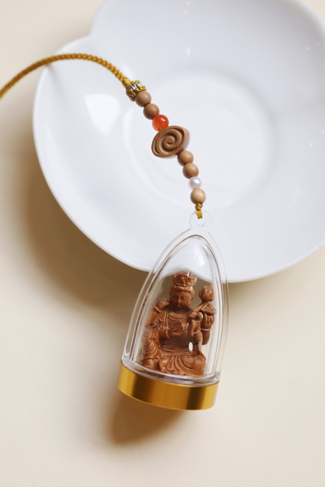 老山檀香【千手观音】挂件
