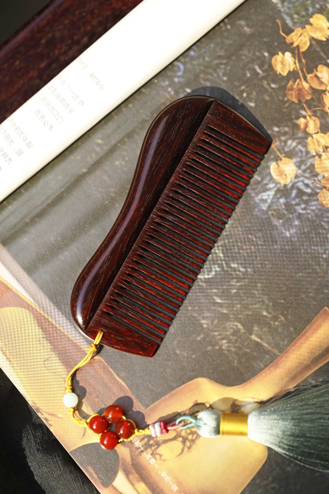 小叶紫檀【夕玥】木梳

