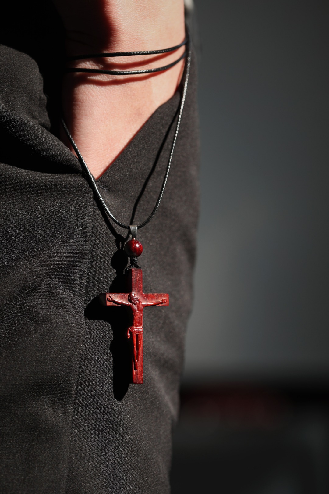 紫檀【十字架】项链吊坠
