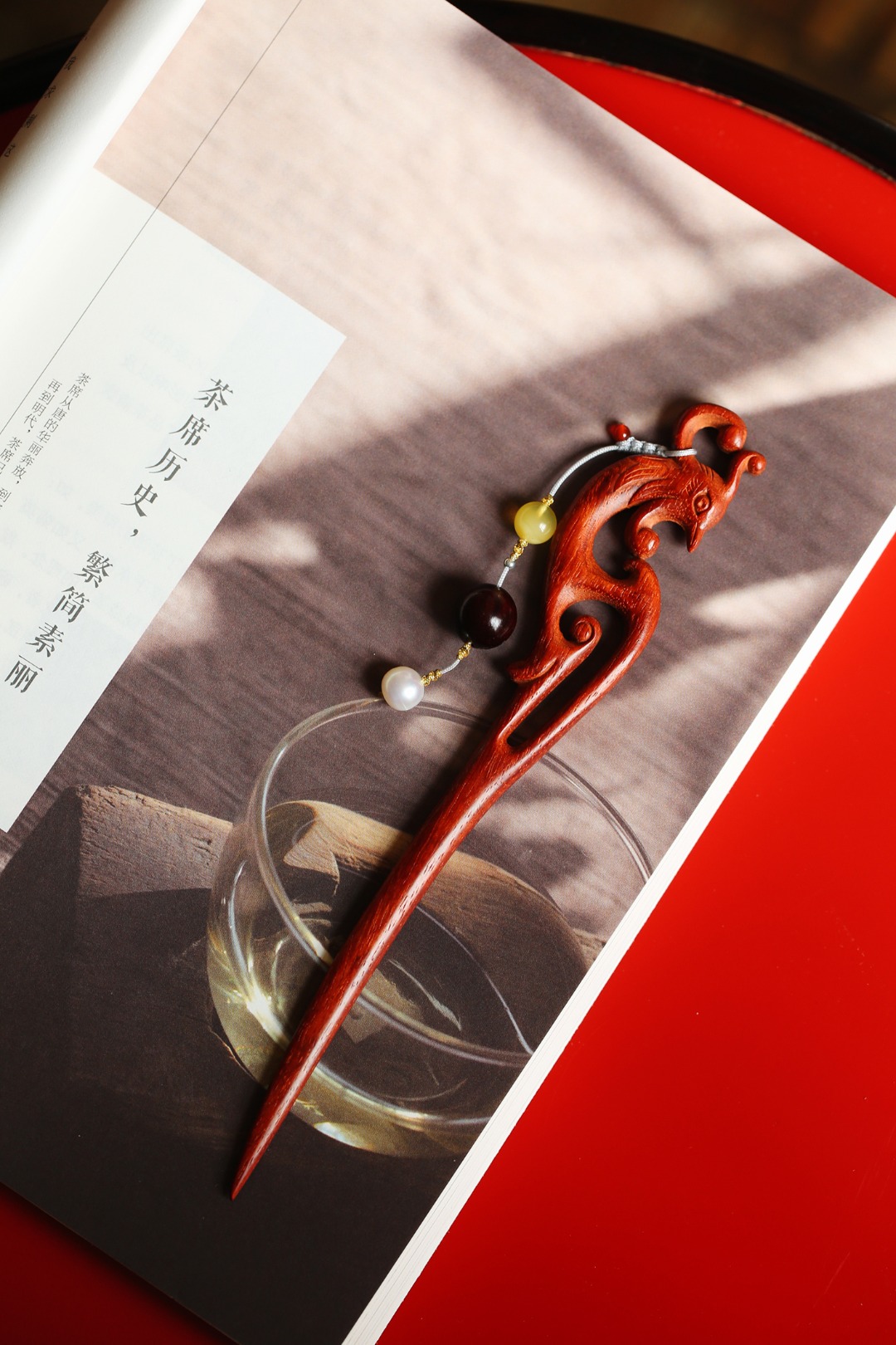 小叶紫檀【凤兮】发簪
