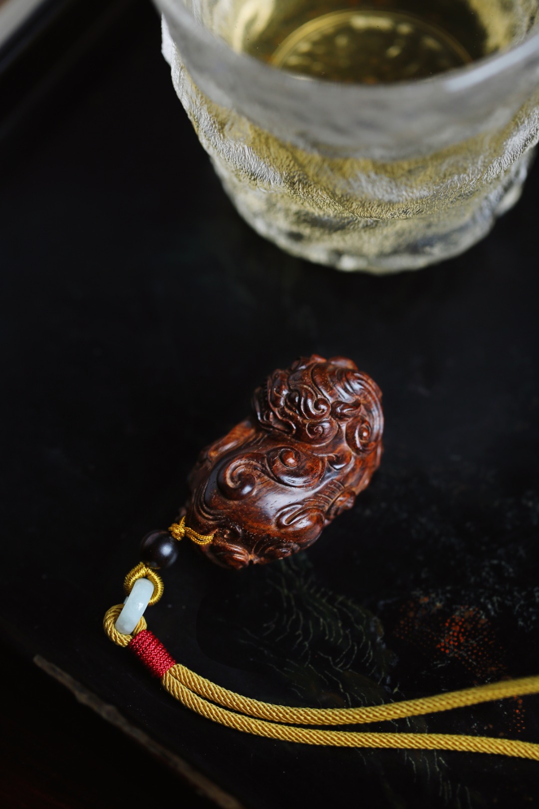 【回头如意纹貔貅】手把件
