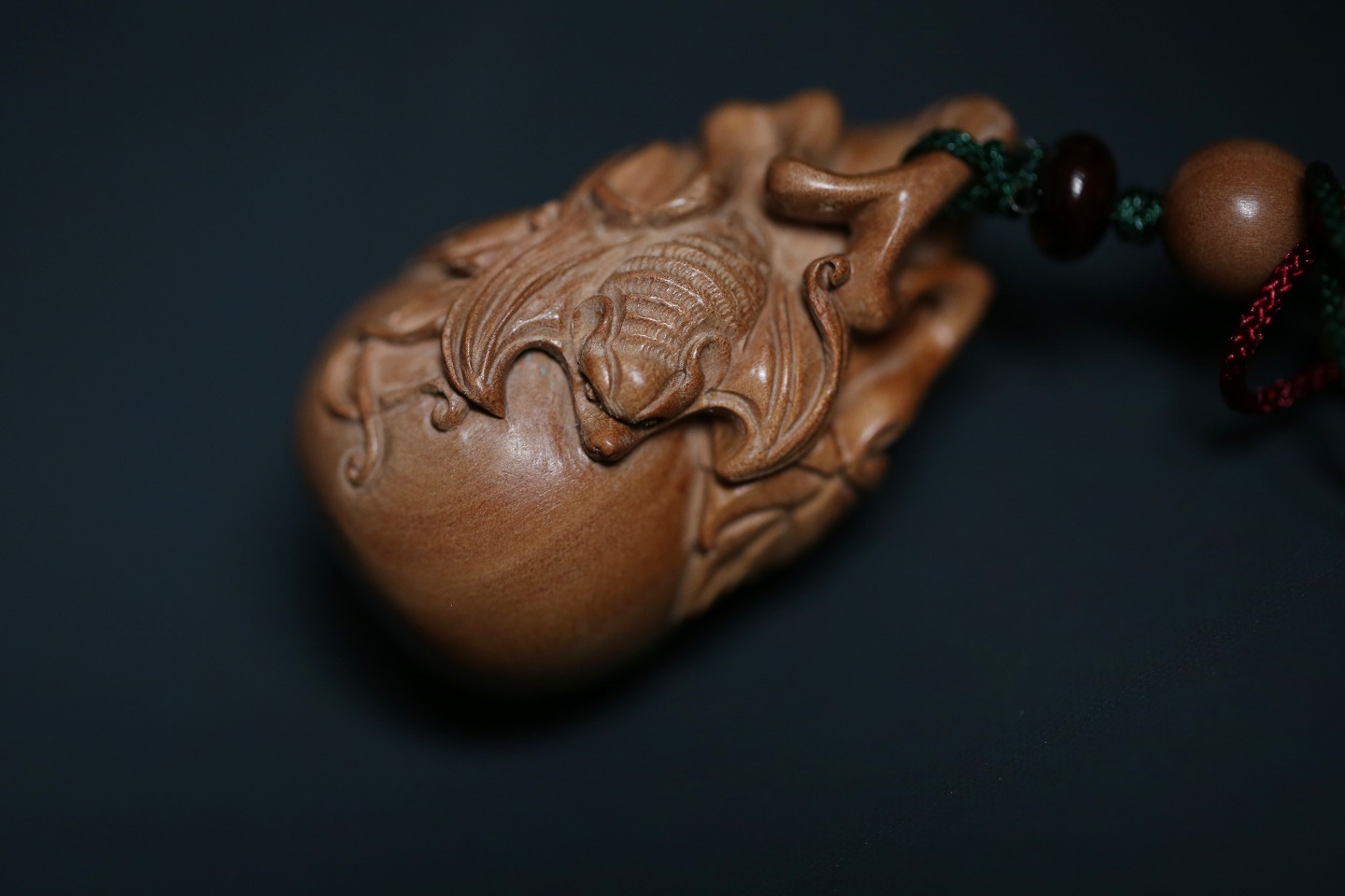 老山檀香 福禄 手把件 吊坠
