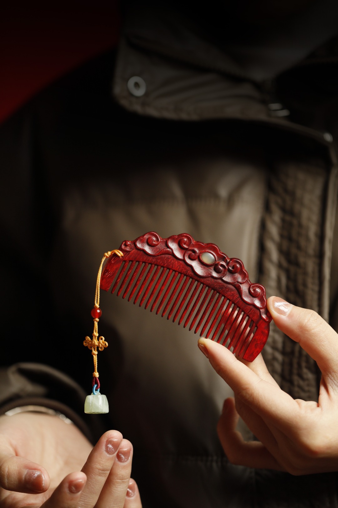 紫檀【如云】木梳
