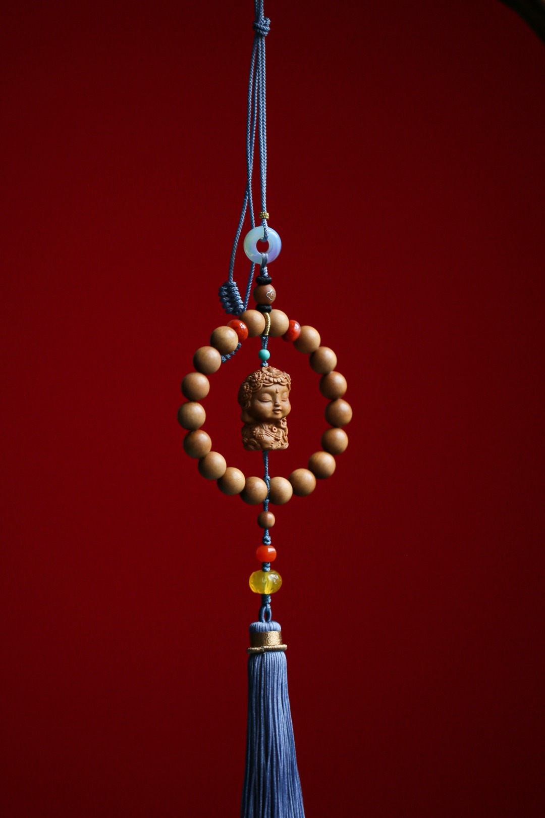 老山檀香 【绿度母】 挂饰
