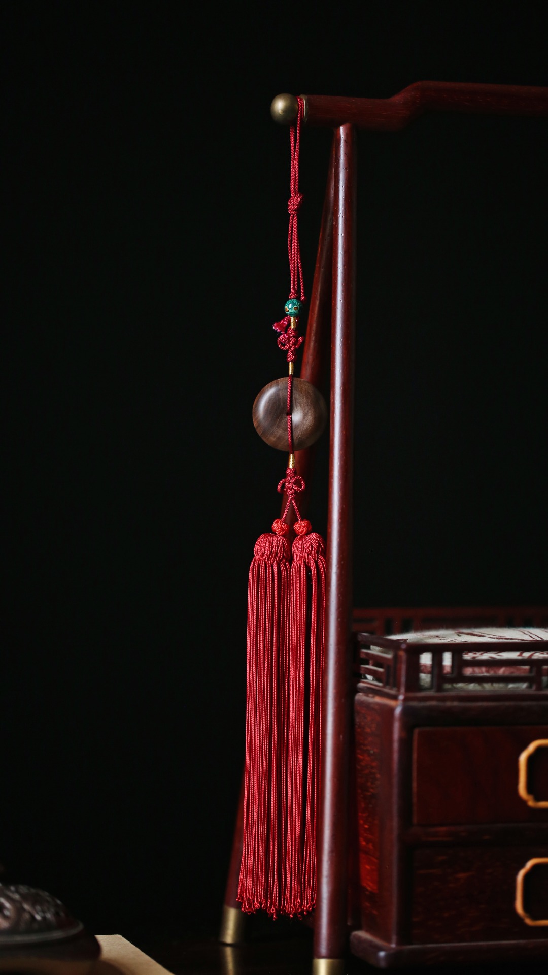 老山檀香【平安扣】挂件
