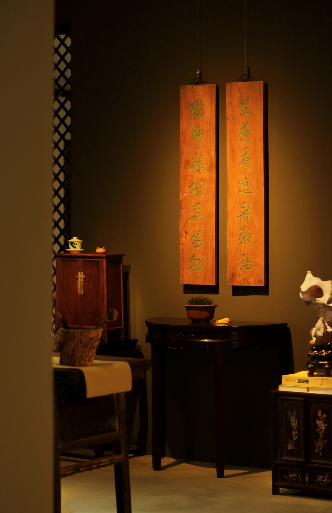 老楠木 | 七言对联
