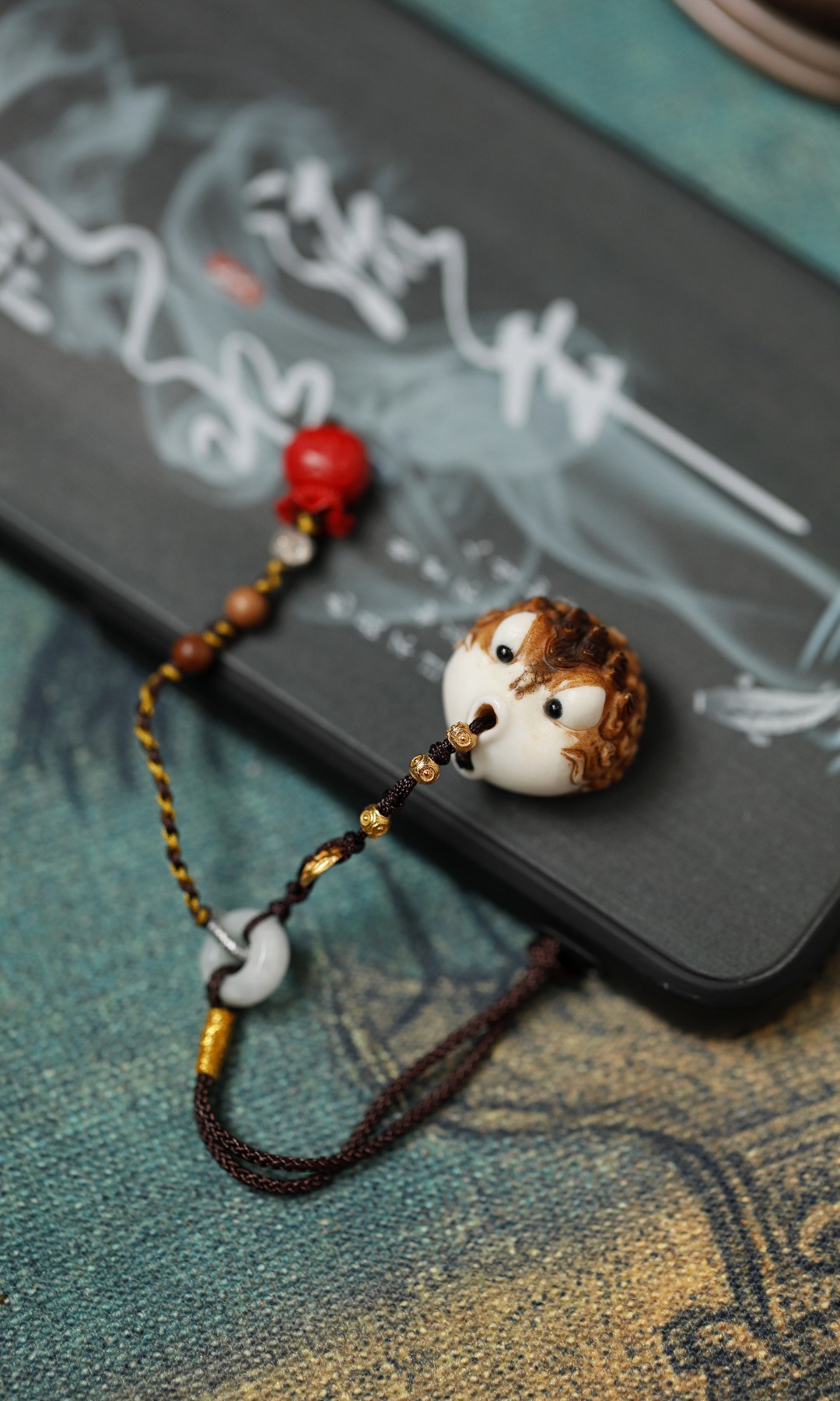 鹿角 | 吸金金蟾 钥匙扣 挂件
