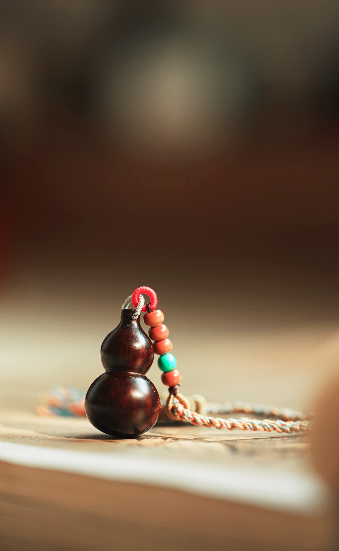 小叶紫檀【福禄】钥匙扣
