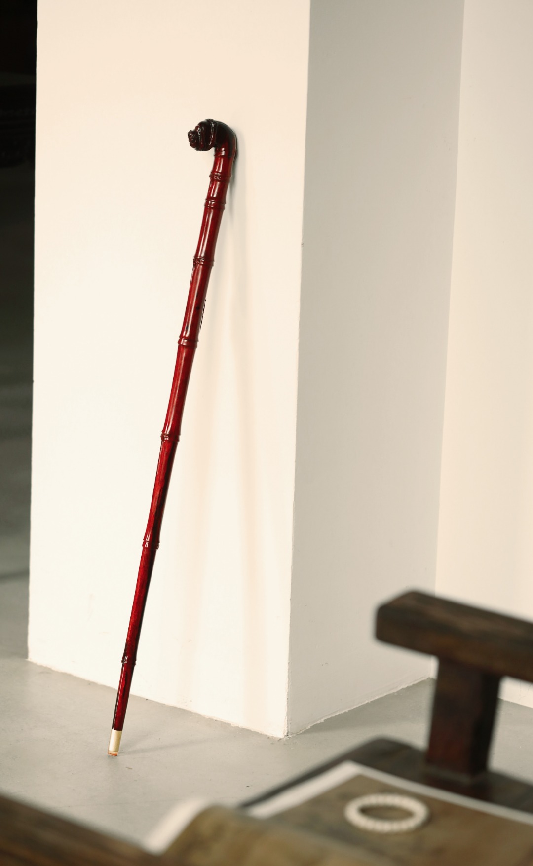 小叶紫檀【知竹】手杖
