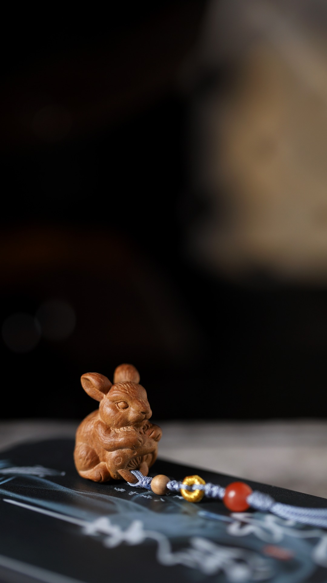 老山檀香【丰收兔】钥匙扣
