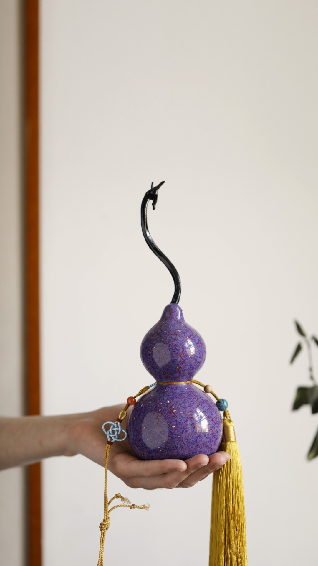 大漆【富贵紫】福禄
