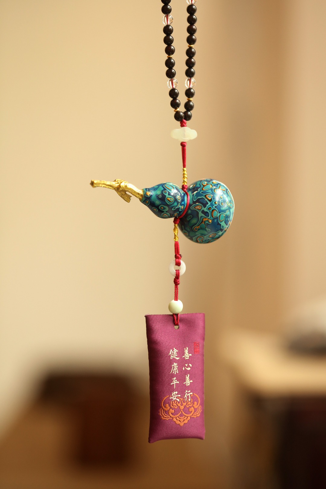 大漆【福禄·安康】挂件
