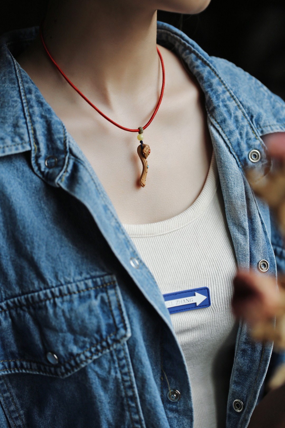 老山檀香【如意】锁骨链
