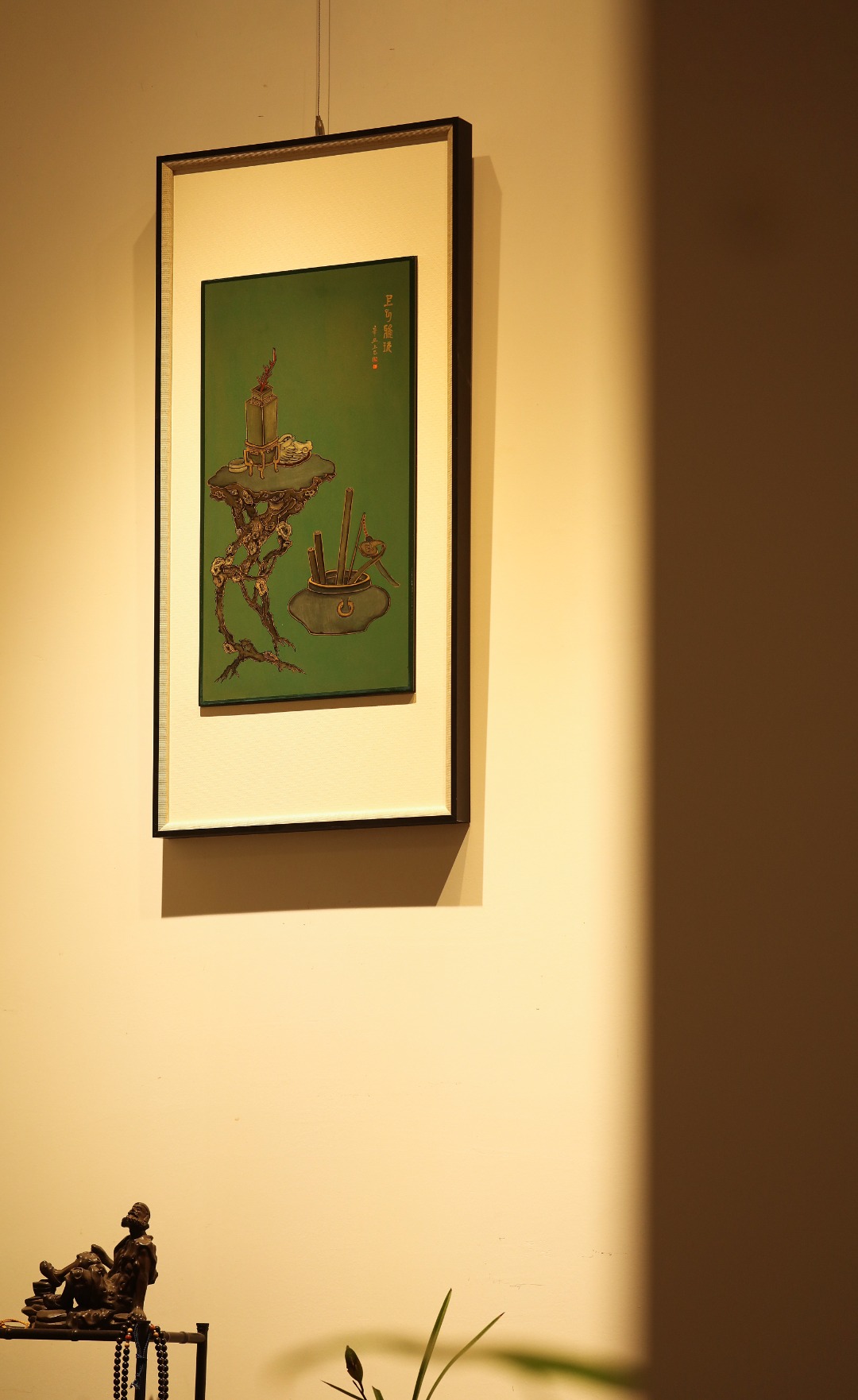  漆画【清供图】挂屏
