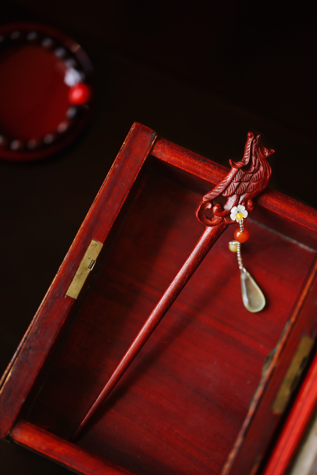 小叶紫檀【凤】发簪

