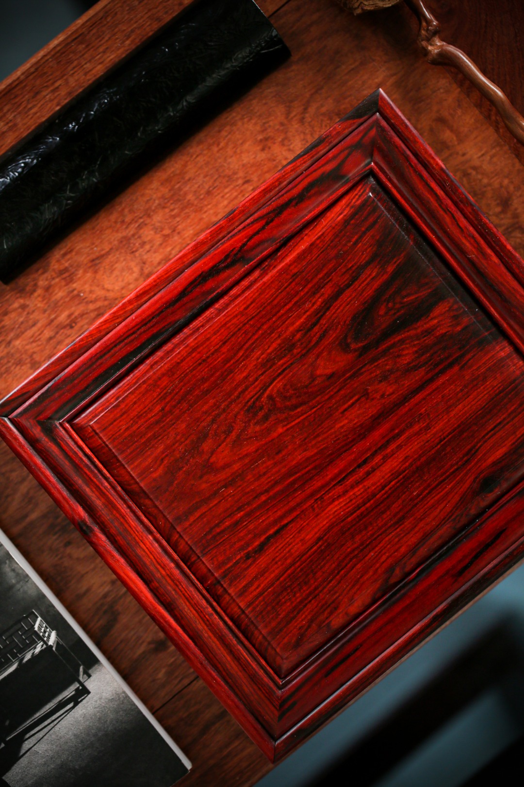 小叶紫檀 | 普洱茶盒
