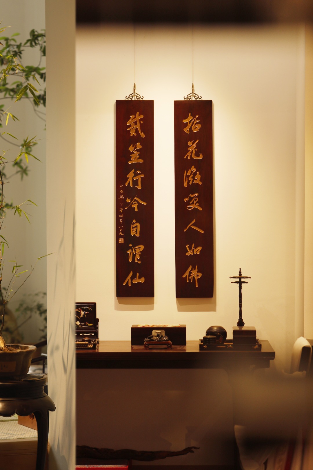 老楠木 | 七言对联
