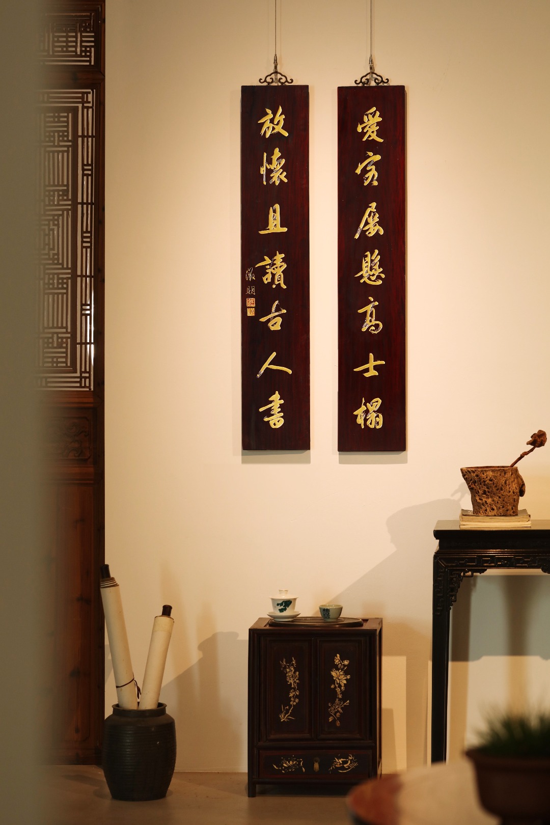 老楠木 | 七言对联

