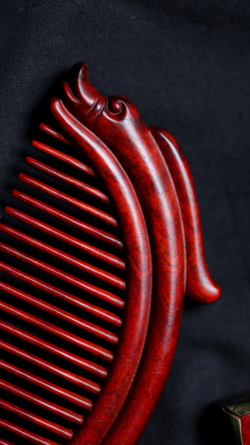 紫檀 | 汉龙木梳
