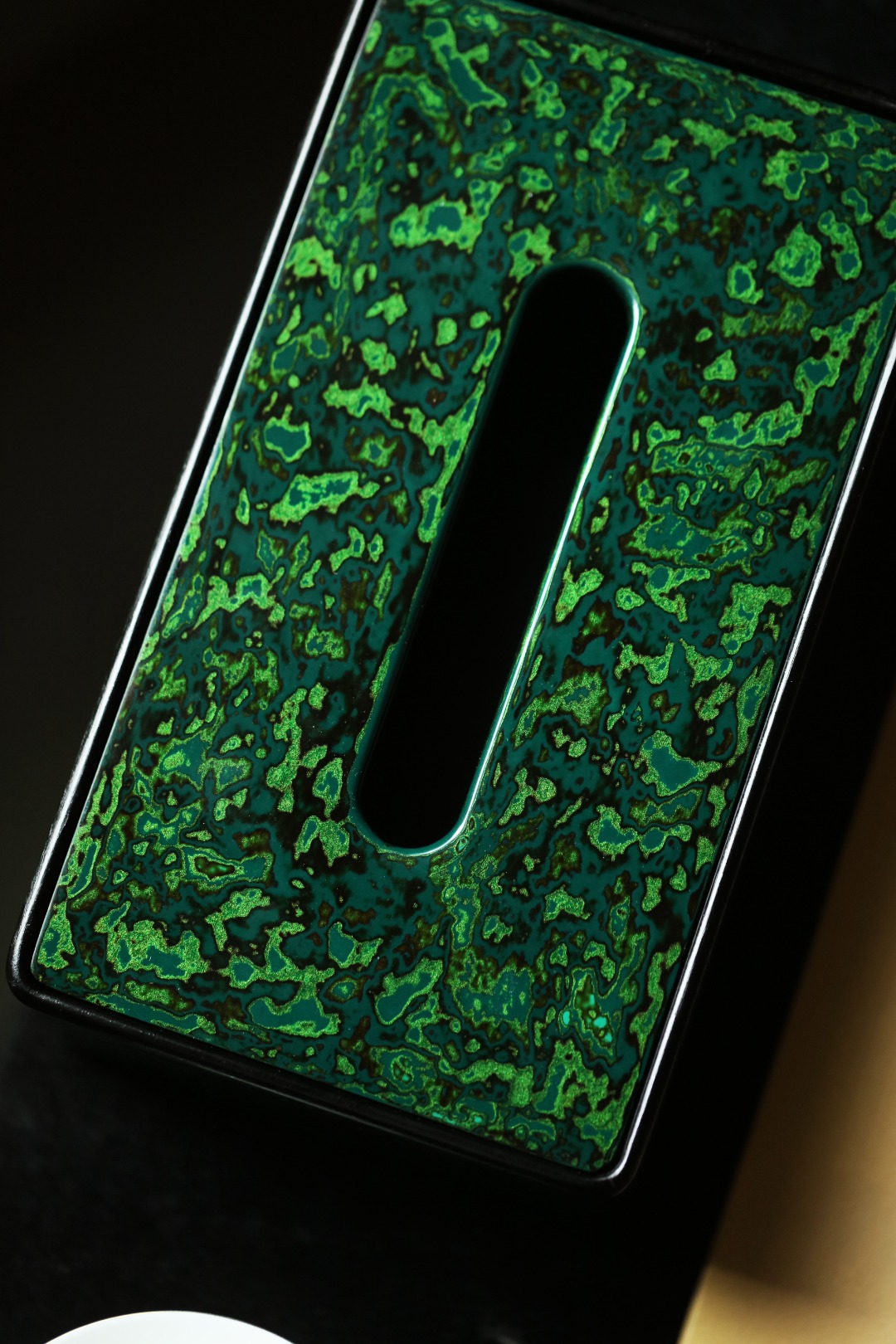 大漆·祖母绿 | 纸巾盒
