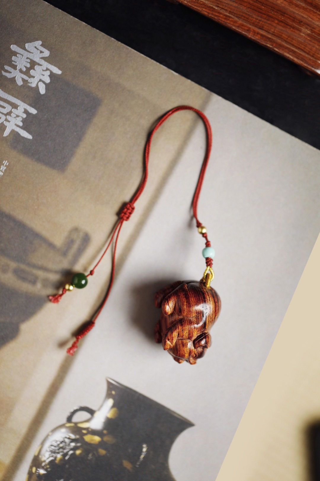 海黄【福猪】把件 挂件
