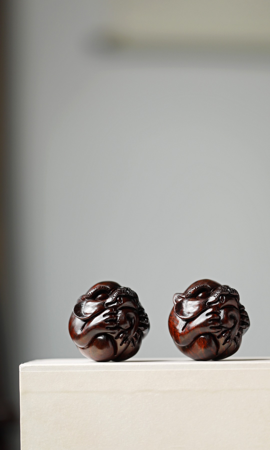 紫檀【萌虎】保健球 50mm
