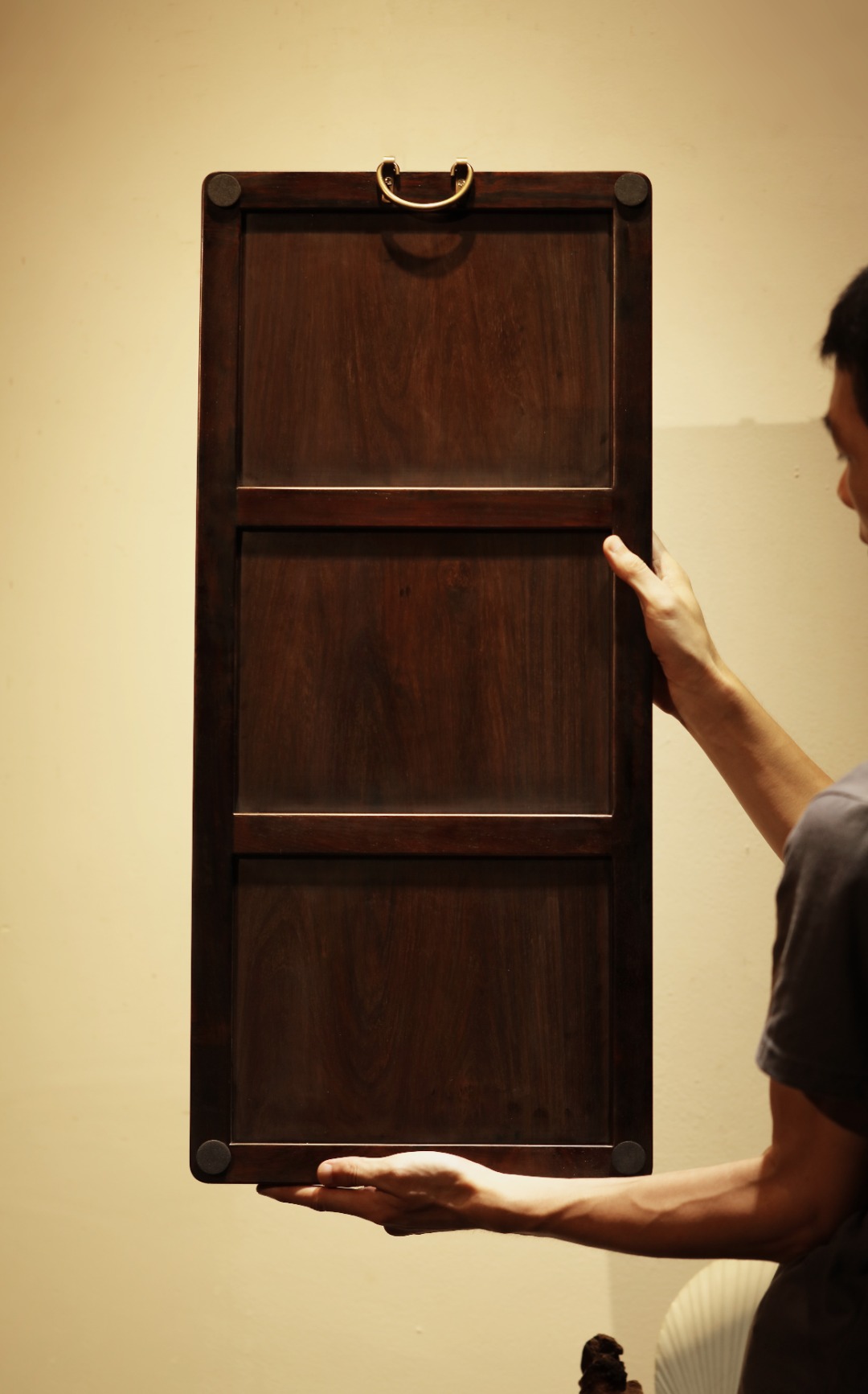 酸枝x百宝嵌【迎祥】挂屏
