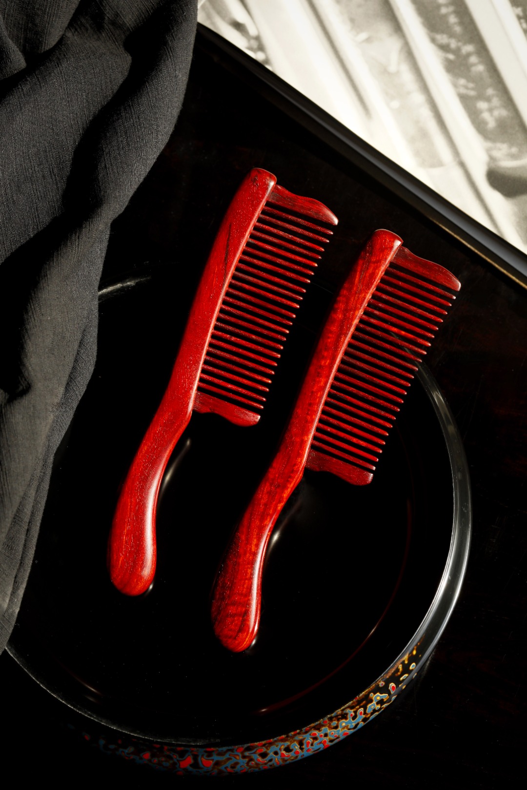 紫檀【月如】木梳
