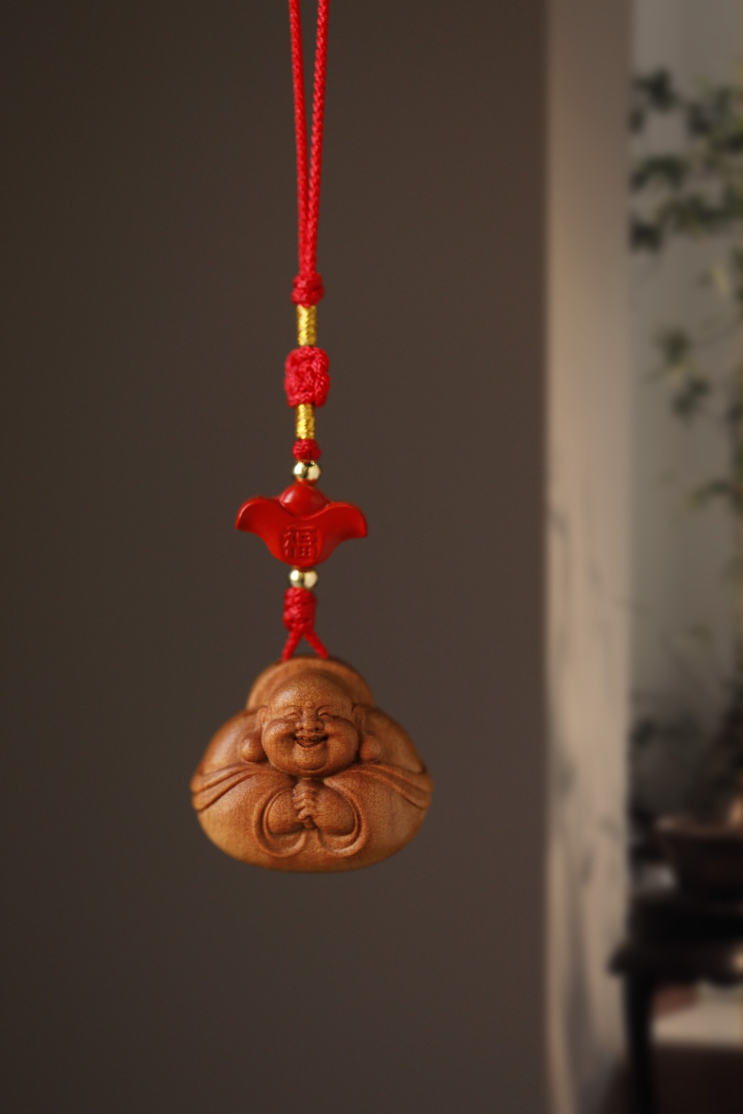 老山檀香 | 祝福弥勒 钥匙扣
