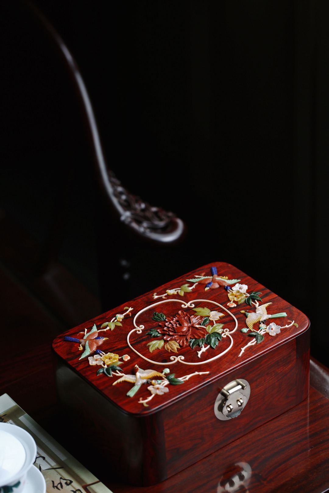 【富贵喜祥】圆角首饰盒
