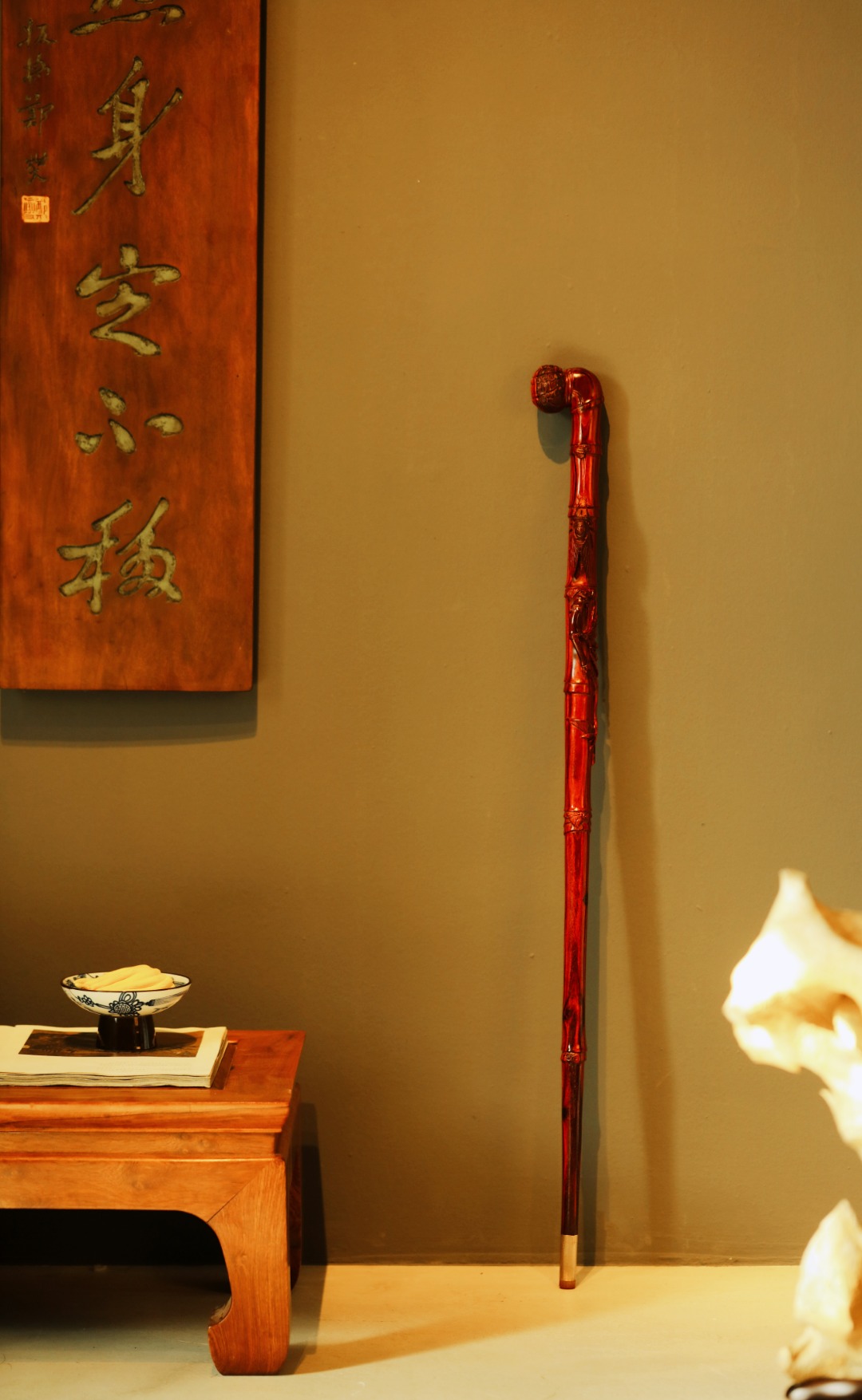 小叶紫檀【知竹】手杖


