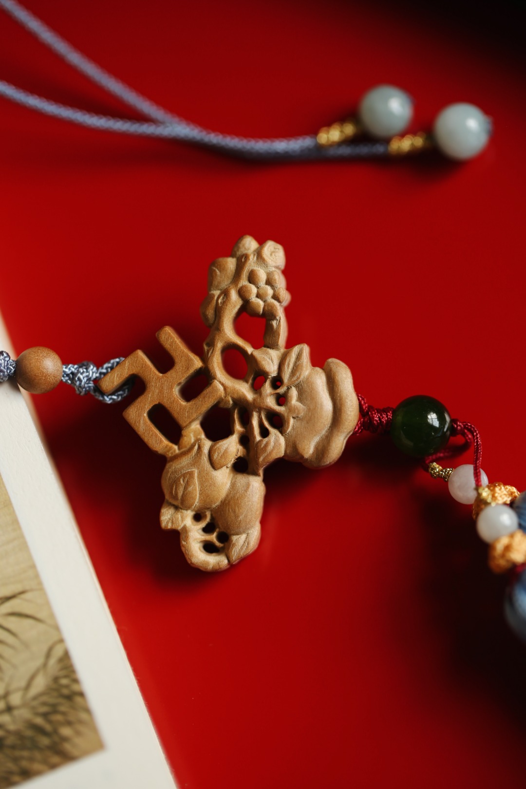 老山檀香【万事如意】挂件
