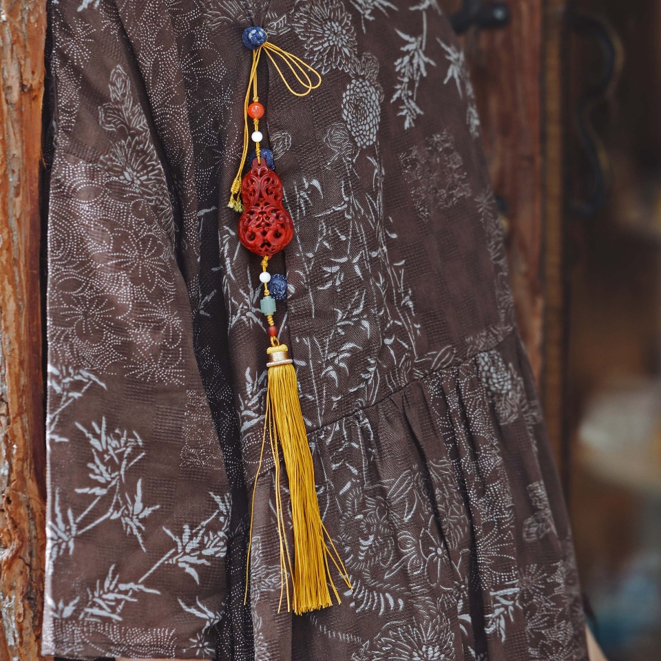 紫檀【福禄安泰·香囊】挂件
