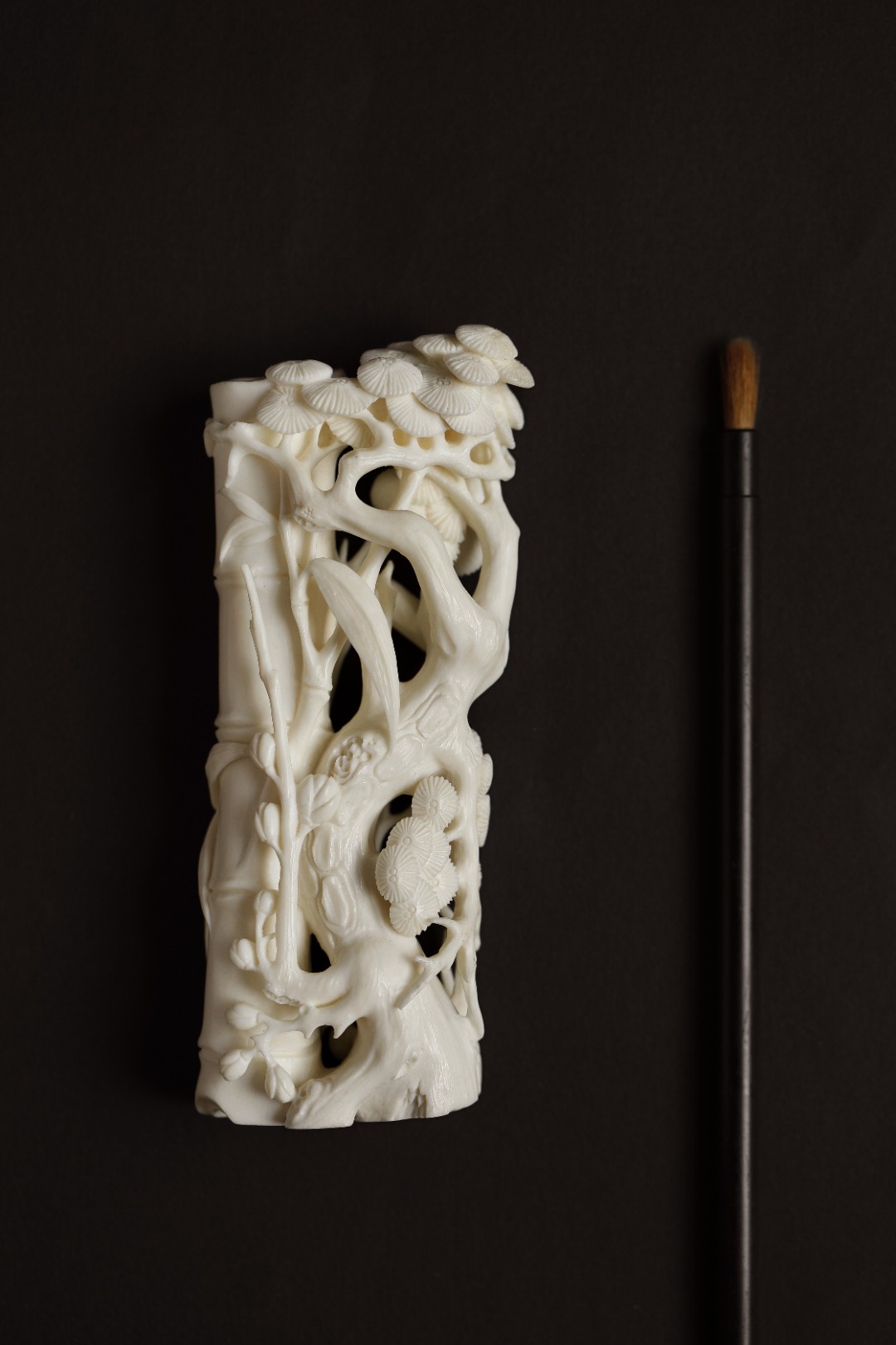 鹿角｜岁寒三友 笔搁
