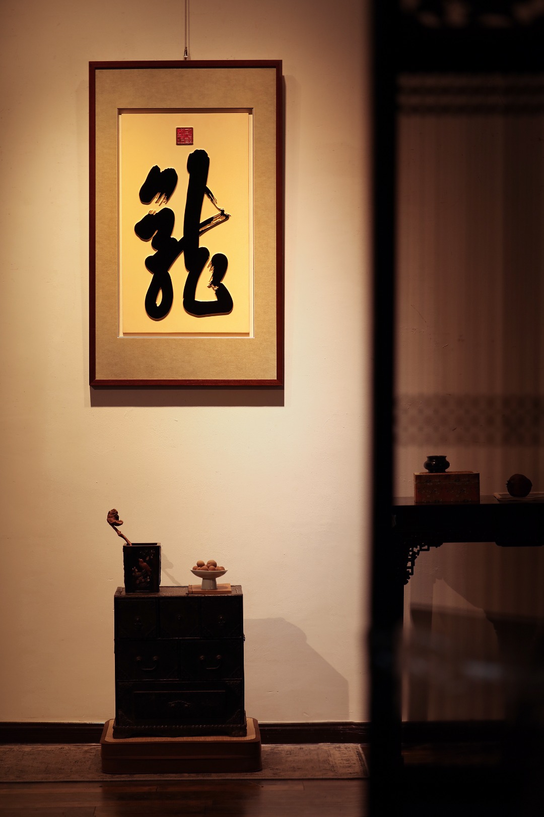 老楠木x大漆【龙】挂屏
