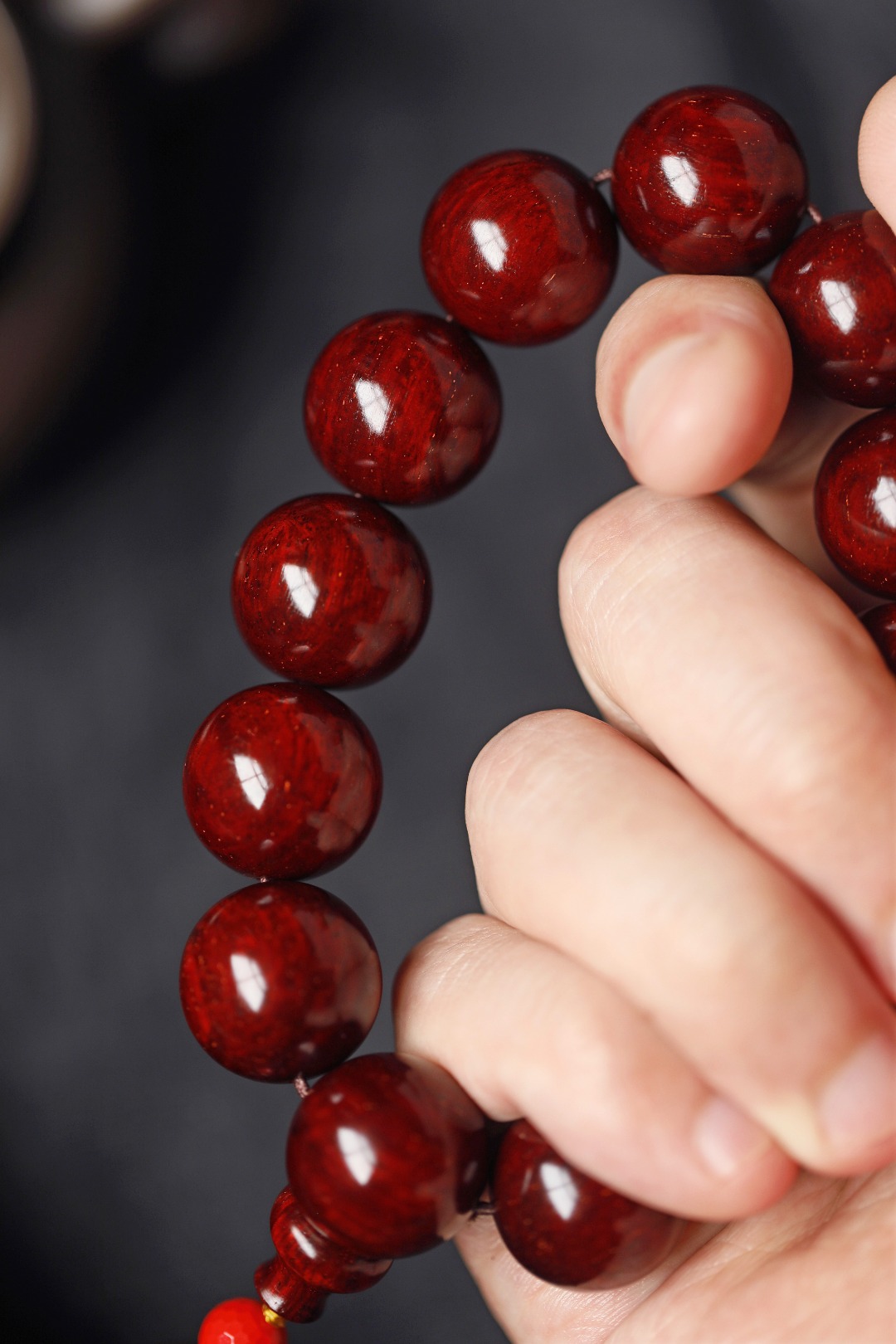 3626 小叶紫檀 新鲜出炉 金星高密1.8 带水波纹 重约55.6g 