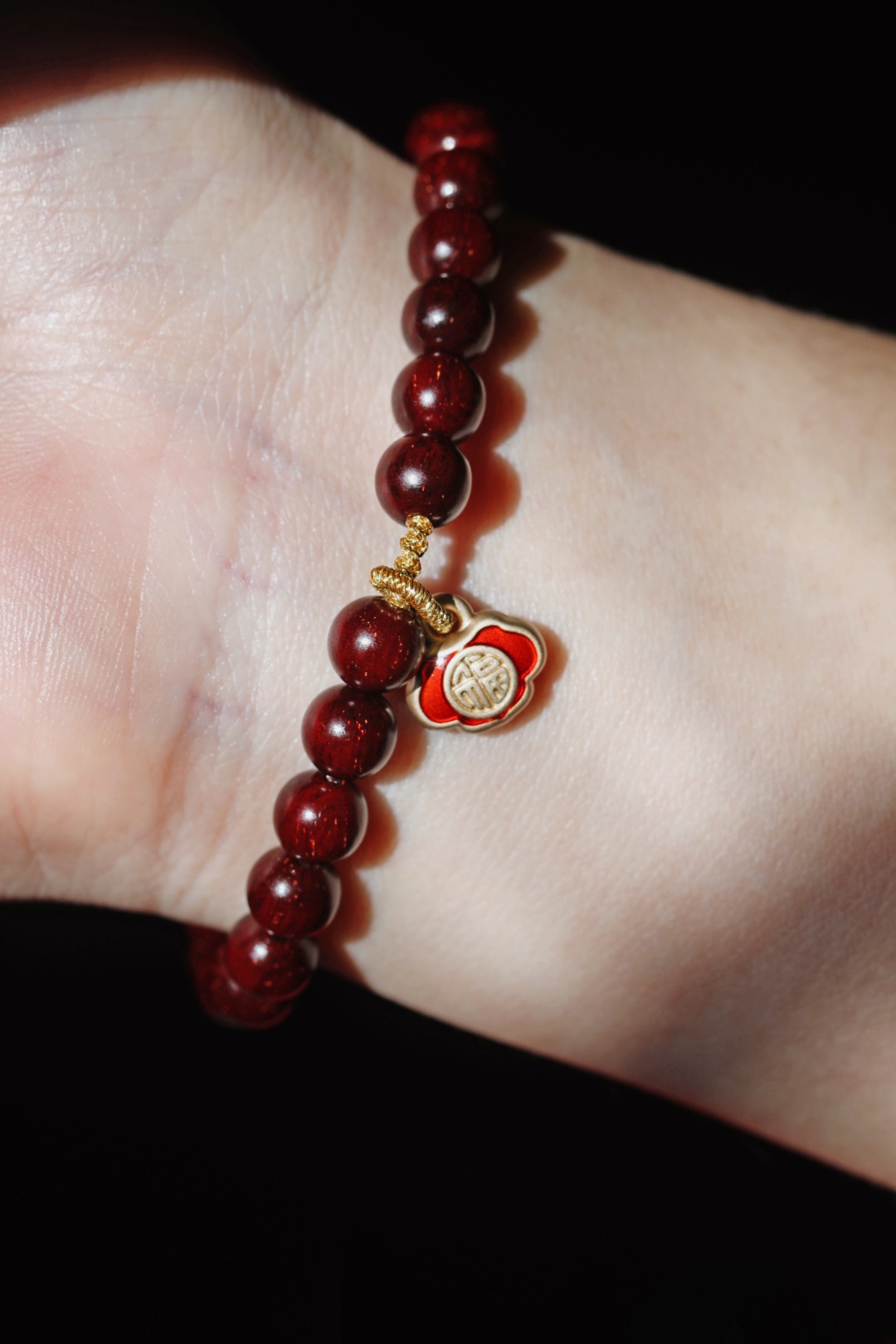 紫檀老料【雲福】6mm26颗
