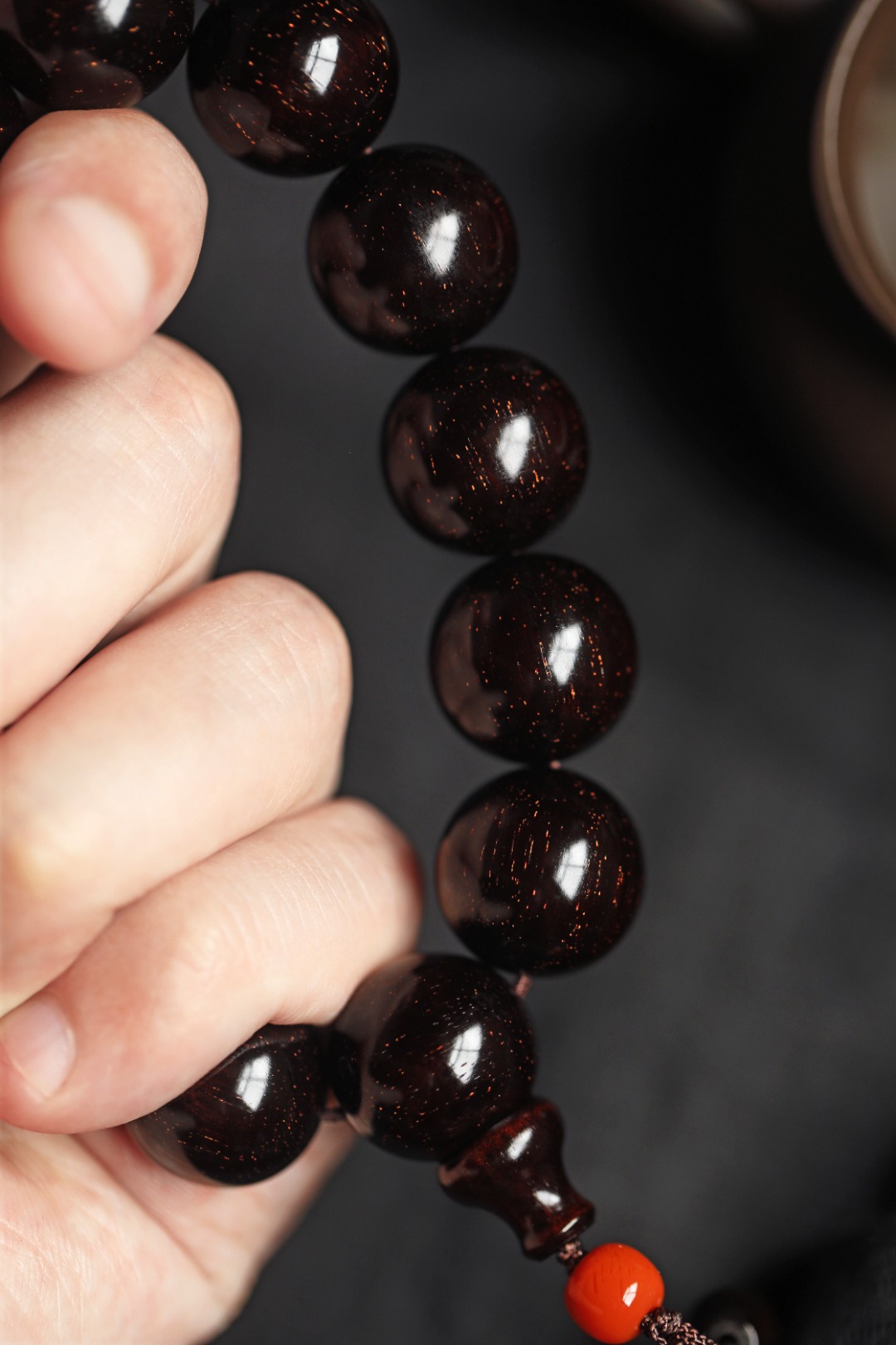 3622 小叶紫檀 多金星 1.8高密老料 约53g