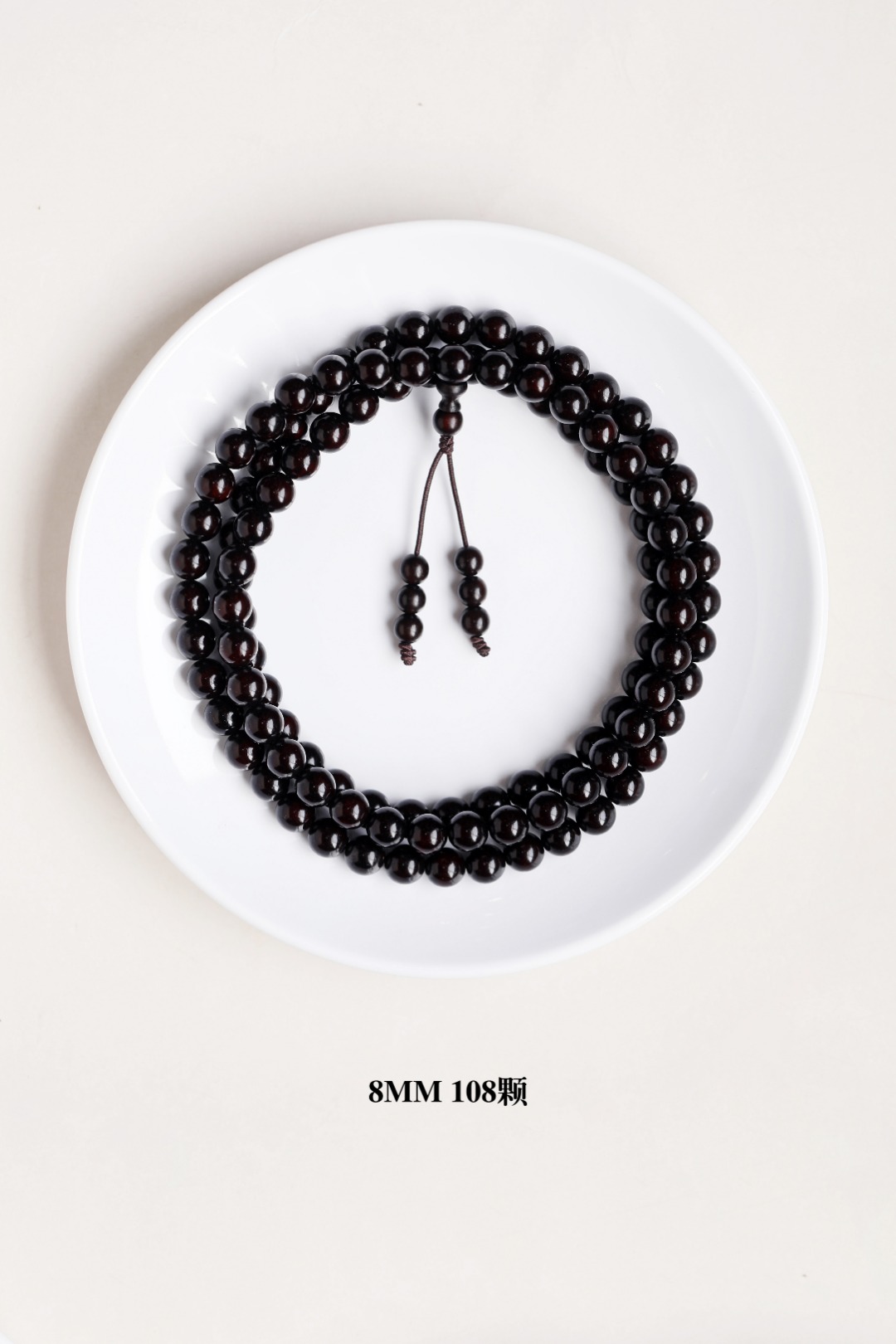 基础款 素款小叶紫檀 高油密包浆老料 108颗 10mm