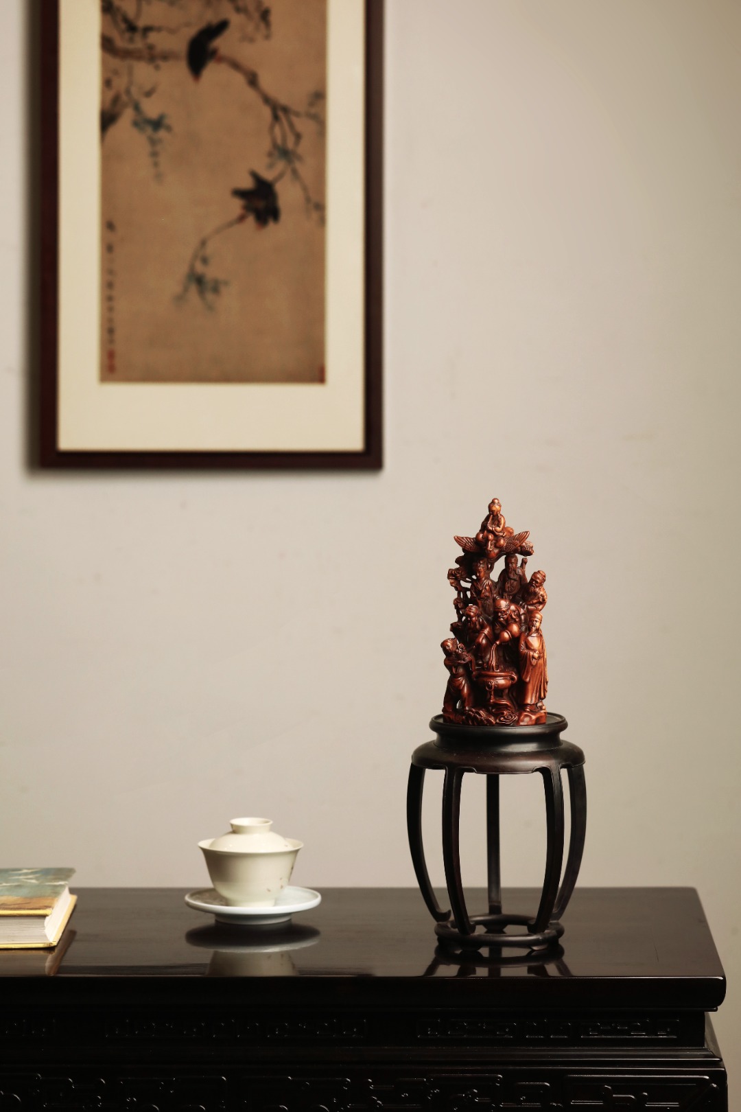 黄杨木仿古【 八仙来相会 】摆件
