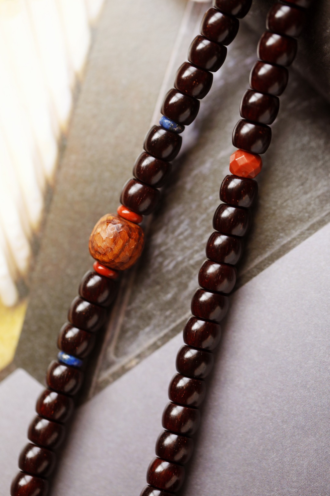 3561 小叶紫檀 直切型7x9mm 金星老料 约57.3g 